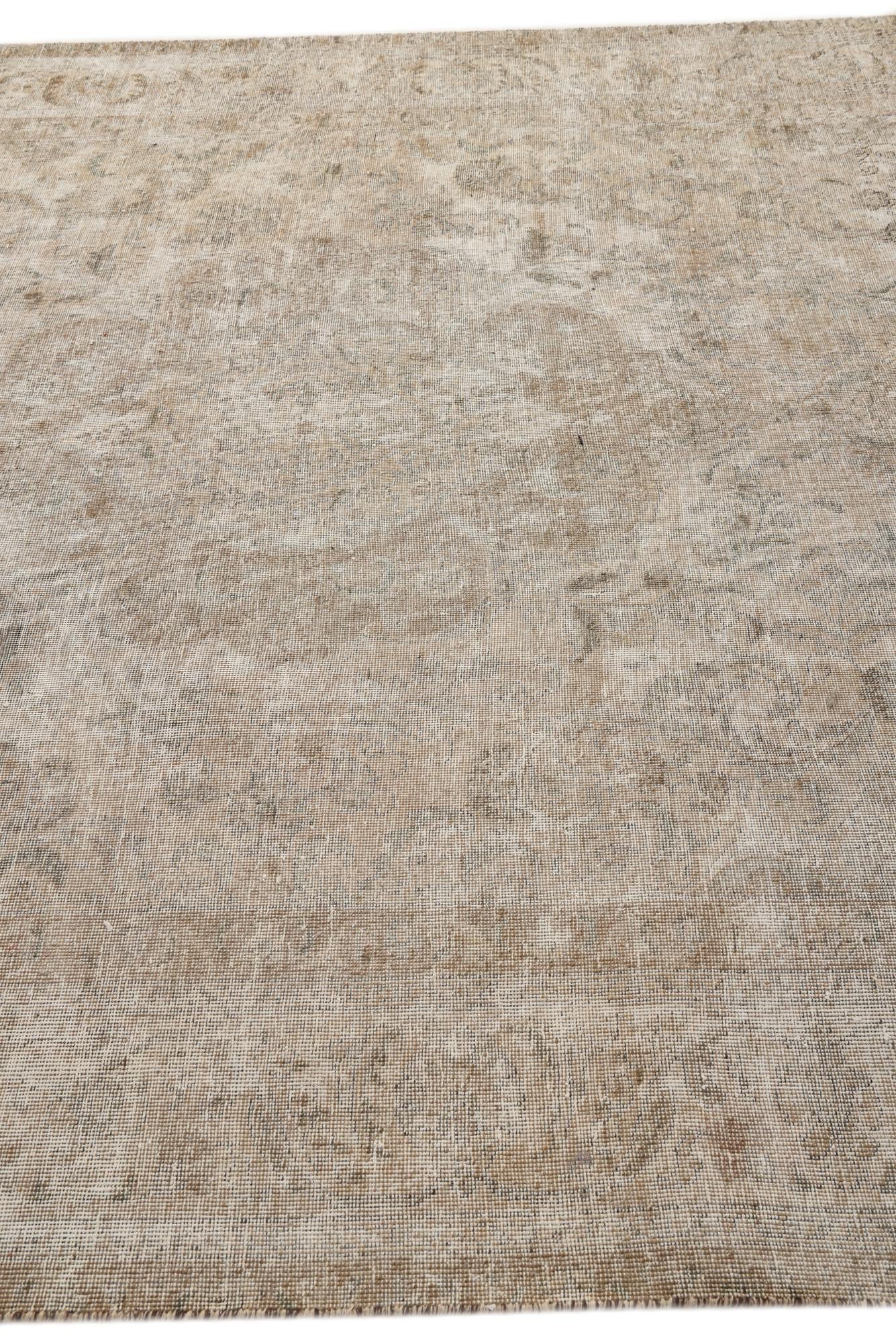 7' 6 x 10' 11 Hand Knotted Ultra Vintage Persian Wool Rug