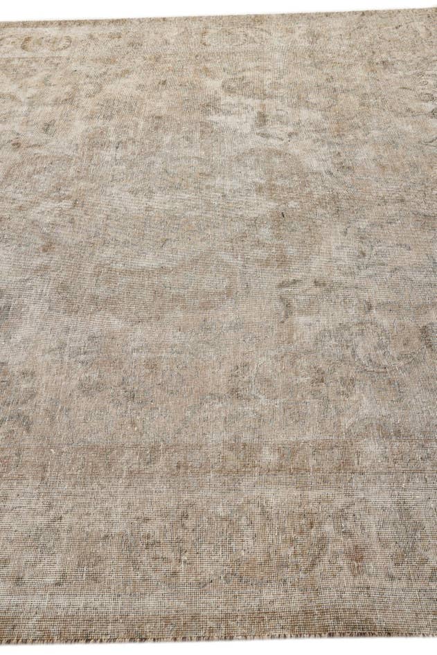 Detailfoto van 230cm x 335cm Handgeknoopt Ultra Vintage Perzisch Wol Vloerkleed