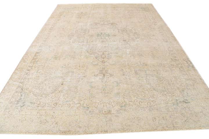 8' 10 x 11' 11 Hand Knotted Ultra Vintage Persian Wool Rug