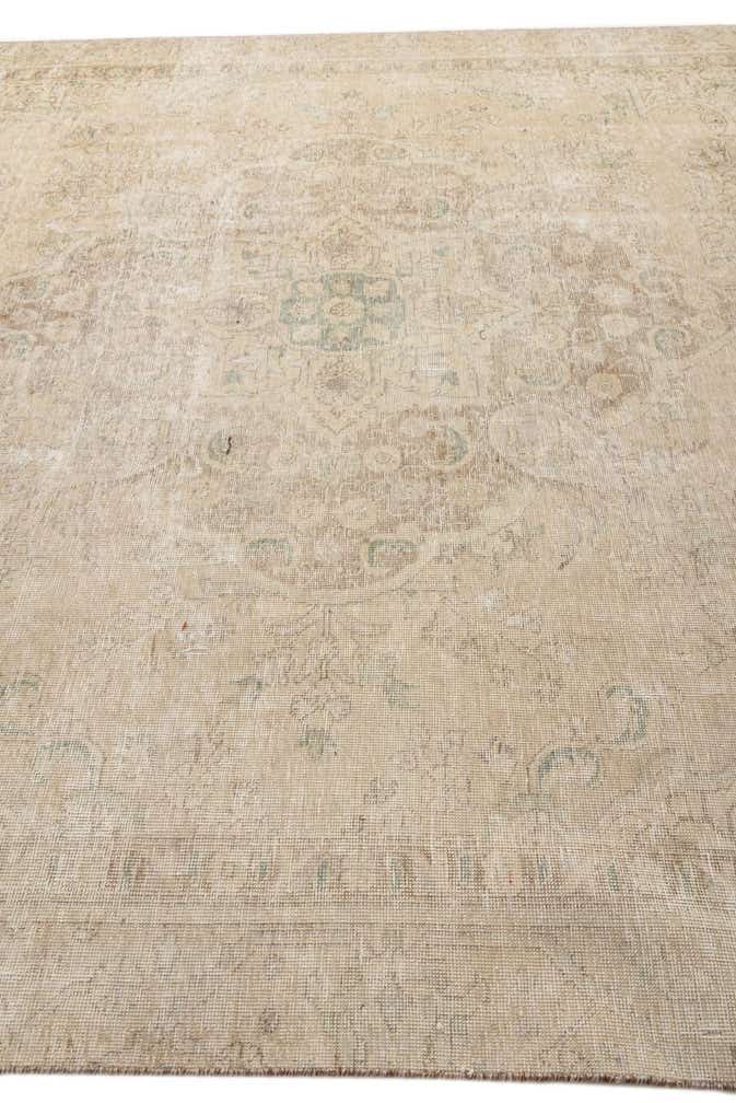 8' 10 x 11' 11 Hand Knotted Ultra Vintage Persian Wool Rug