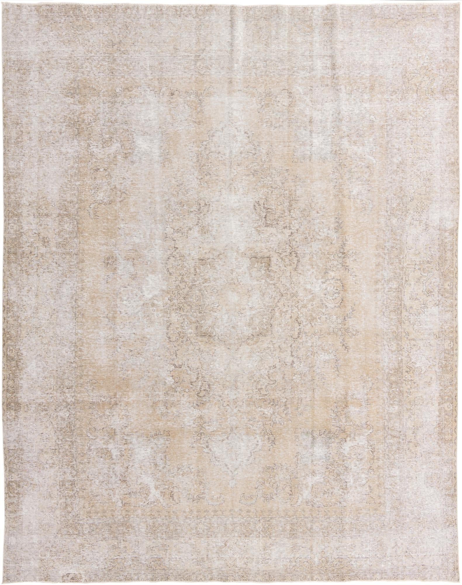 9' 9 x 12' 4 Hand Knotted Ultra Vintage Persian Wool Rug