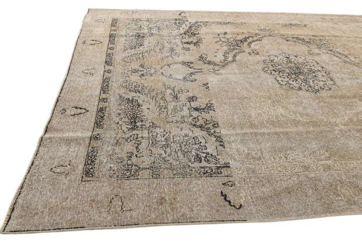 8' 10 x 12' 2 Hand Knotted Ultra Vintage Persian Wool Rug