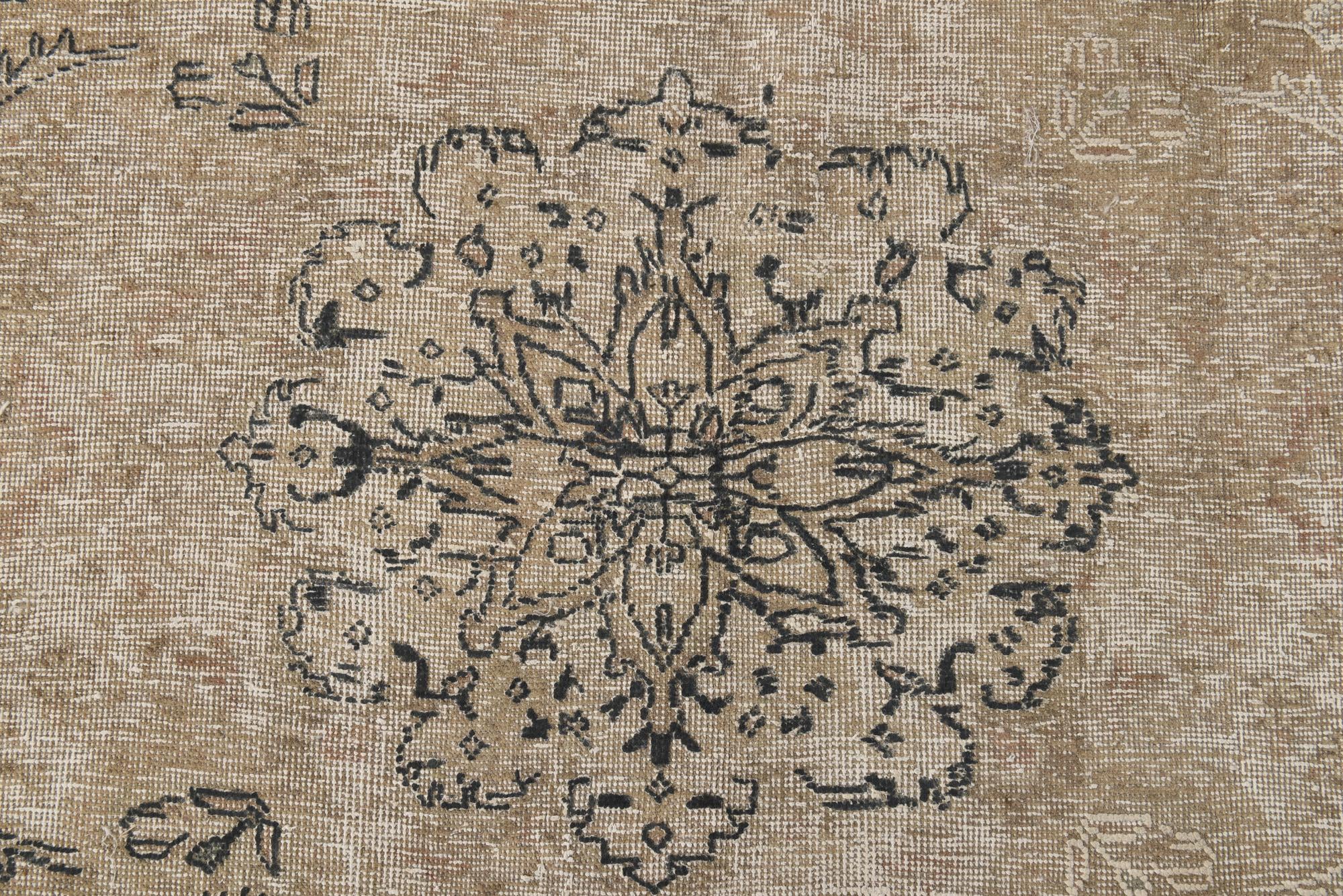 8' 10 x 12' 2 Hand Knotted Ultra Vintage Persian Wool Rug
