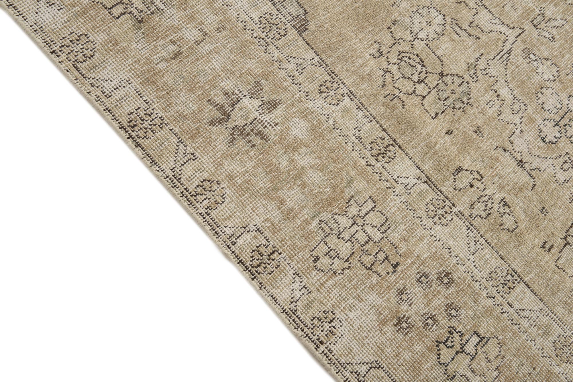 6' 7 x 9' 2 Hand Knotted Ultra Vintage Persian Wool Rug