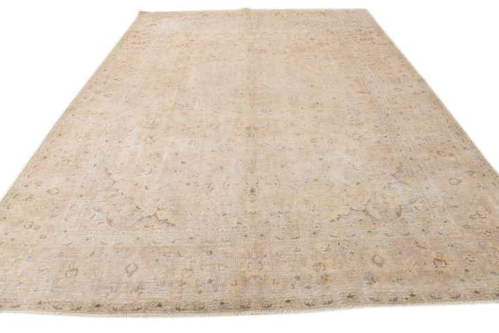 9' 3 x 12' 7 Hand Knotted Ultra Vintage Persian Wool Rug