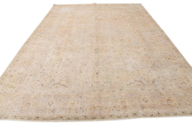 Detail image of 9' 3 x 12' 7 Hand Knotted Ultra Vintage Persian Wool Rug