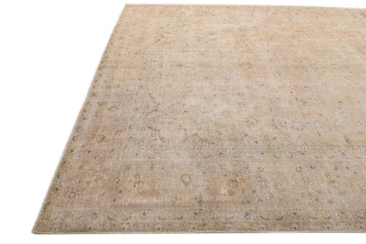 9' 3 x 12' 7 Hand Knotted Ultra Vintage Persian Wool Rug