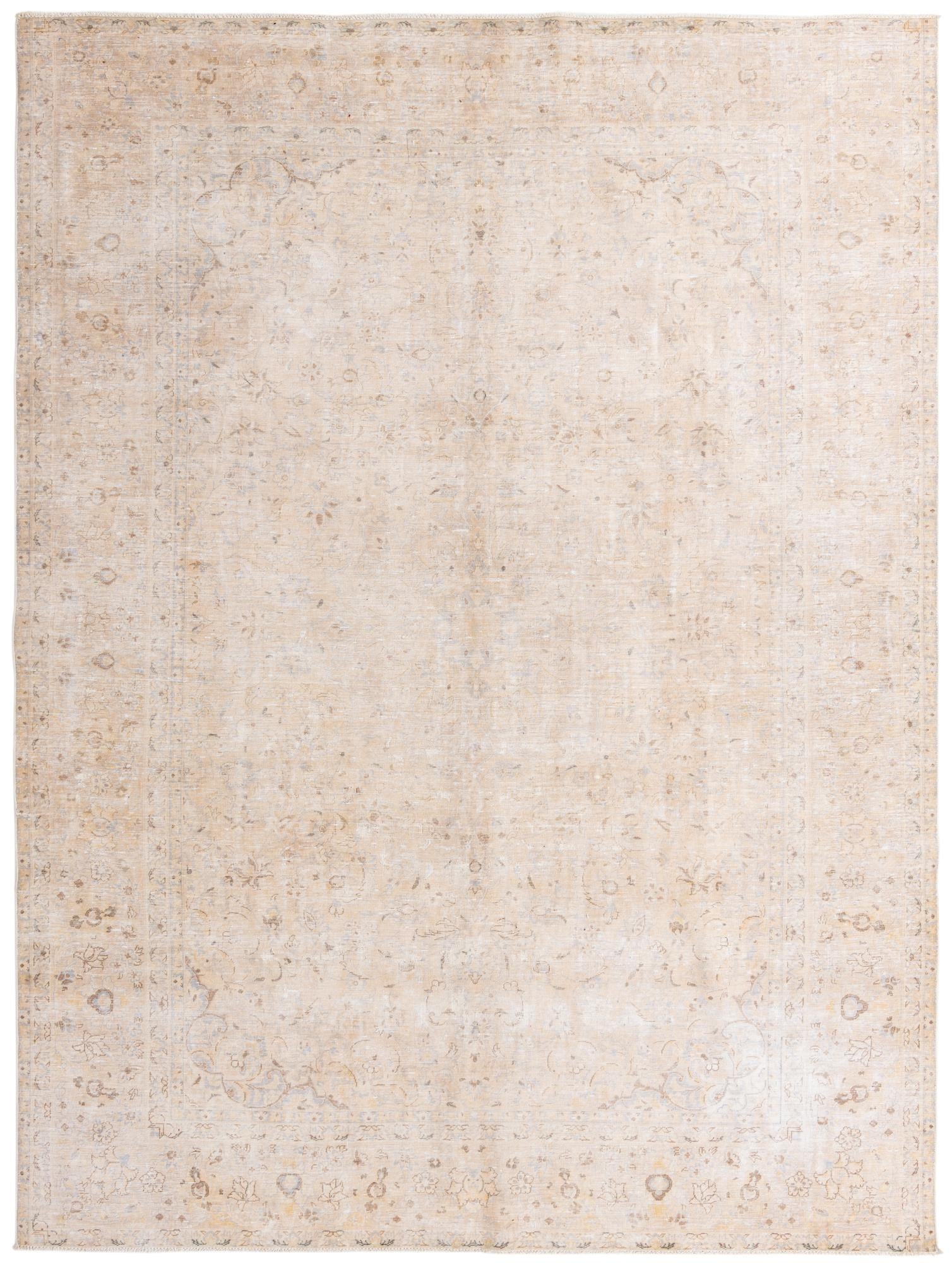 9' 3 x 12' 7 Hand Knotted Ultra Vintage Persian Wool Rug