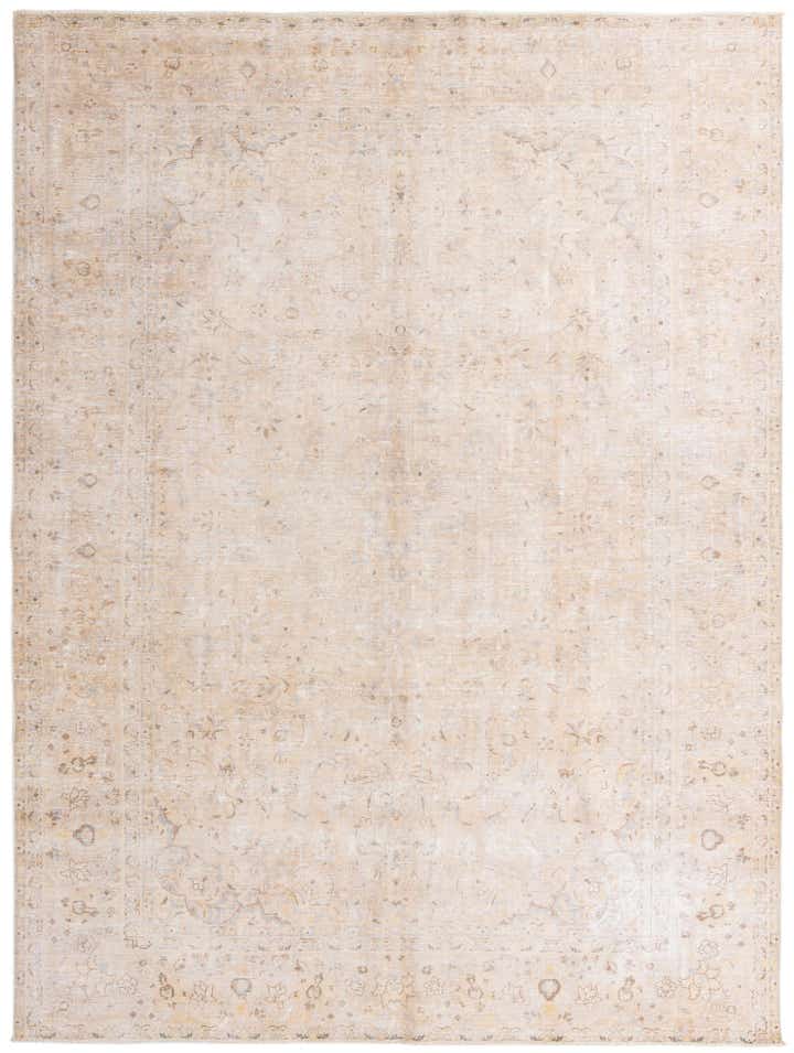 9' 3 x 12' 7 Hand Knotted Ultra Vintage Persian Wool Rug