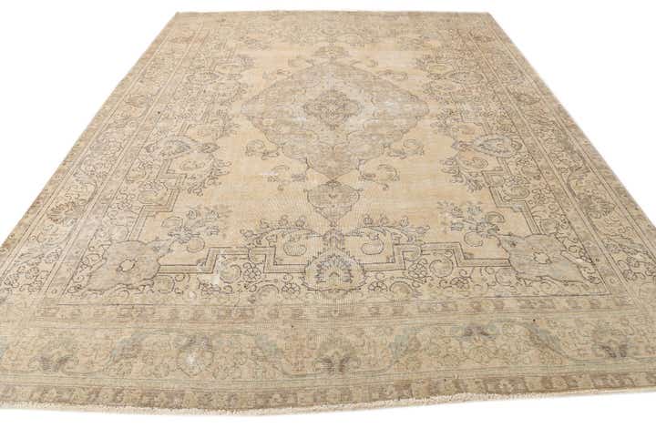 9' 9 x 12' 2 Hand Knotted Ultra Vintage Persian Wool Rug