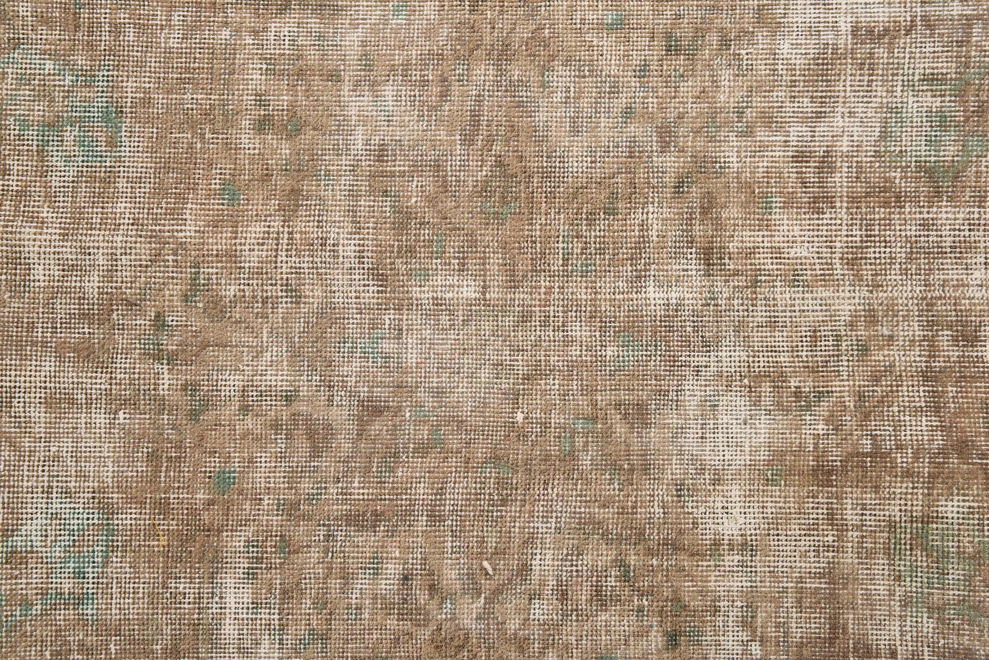 9' 5 x 13' Hand Knotted Ultra Vintage Persian Wool Rug