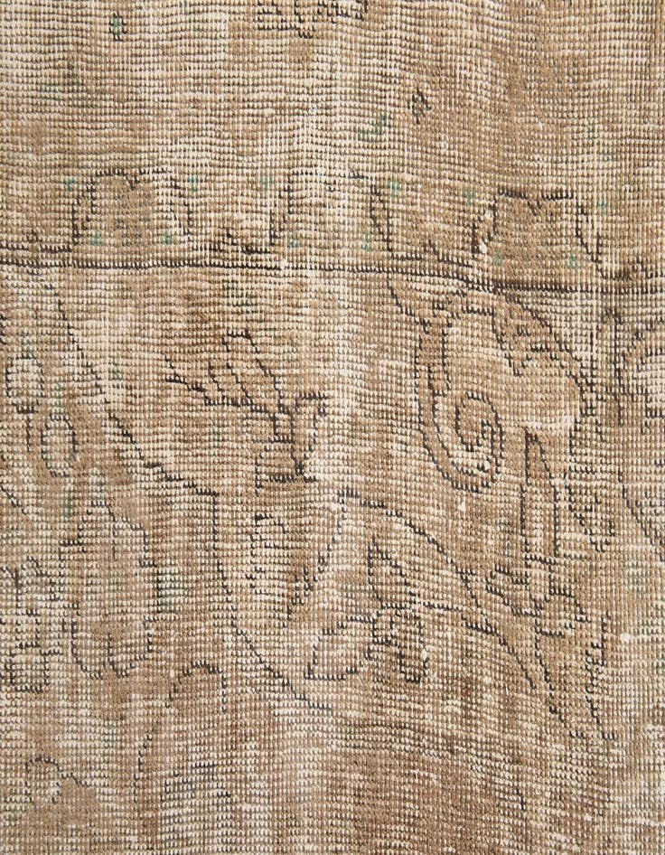 Detail image of 9' 5 x 13'  Hand Knotted Ultra Vintage Persian Wool Rug