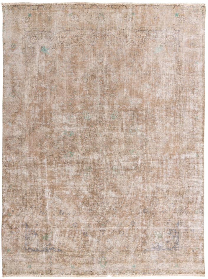 Detail image of 9' 5 x 13' Hand Knotted Ultra Vintage Persian Wool Rug