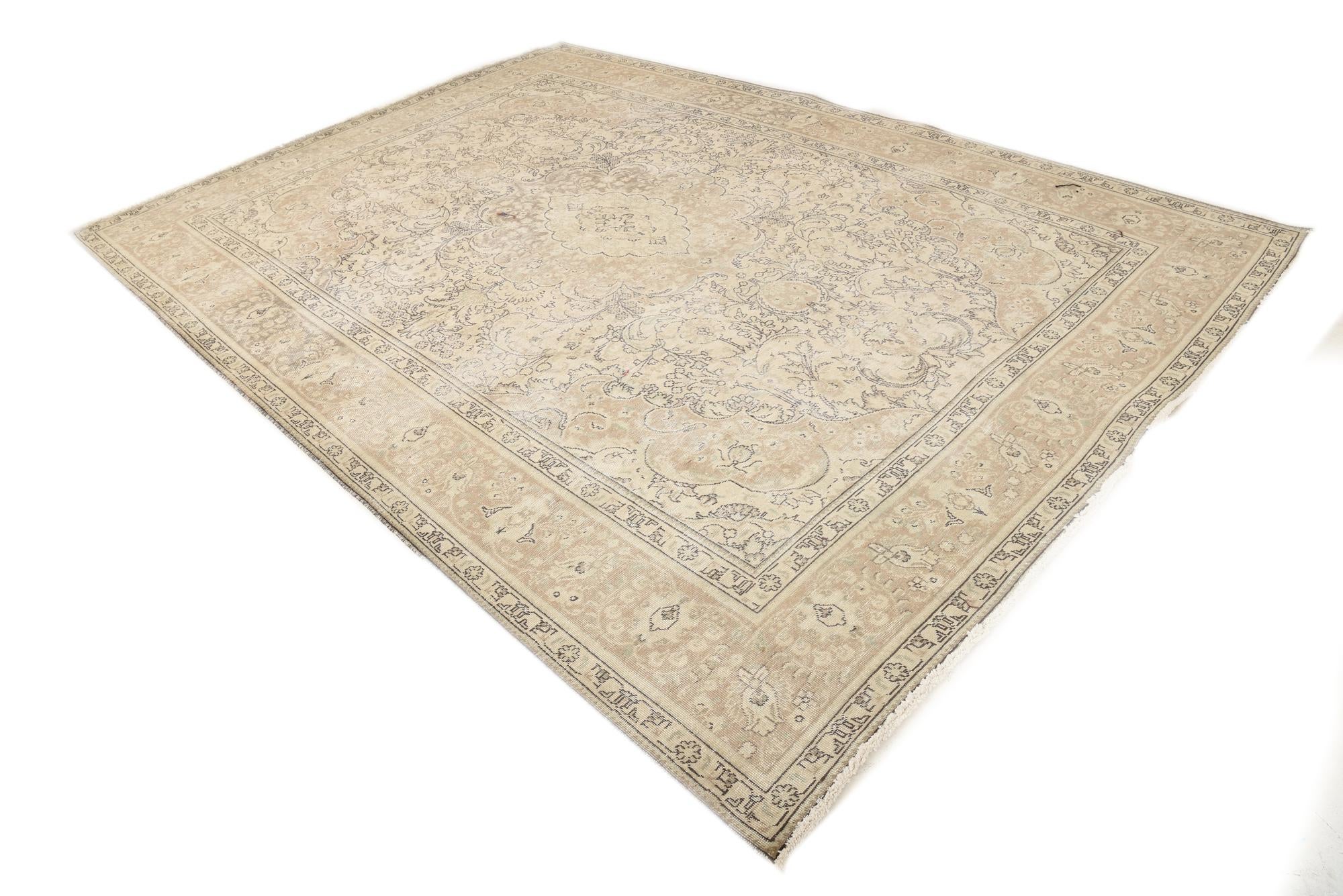 8' x 11' 2 Hand Knotted Ultra Vintage Persian Wool Rug