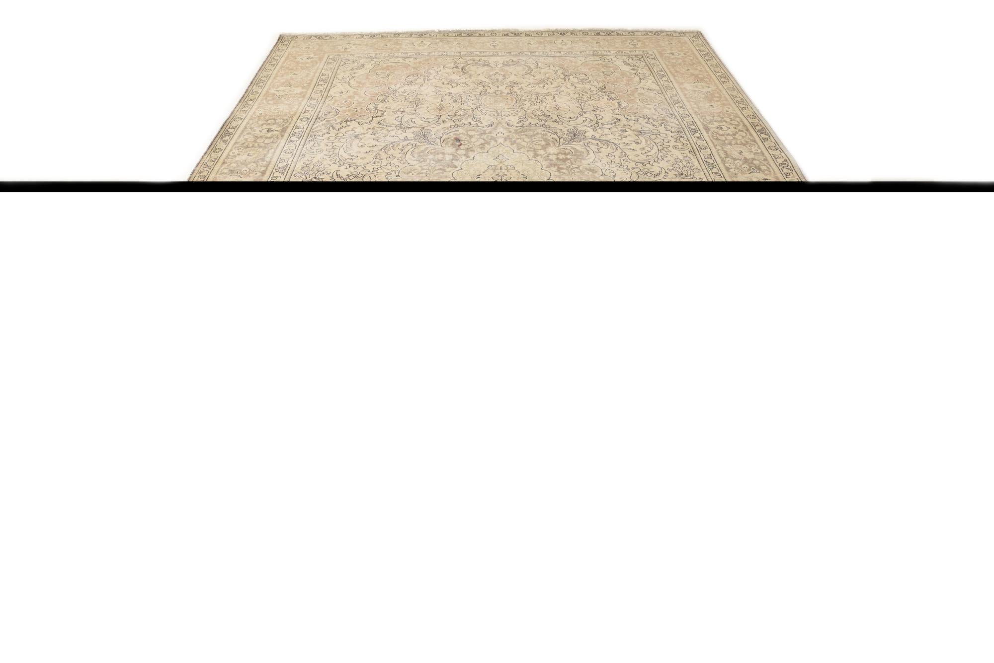 8' x 11' 2 Hand Knotted Ultra Vintage Persian Wool Rug
