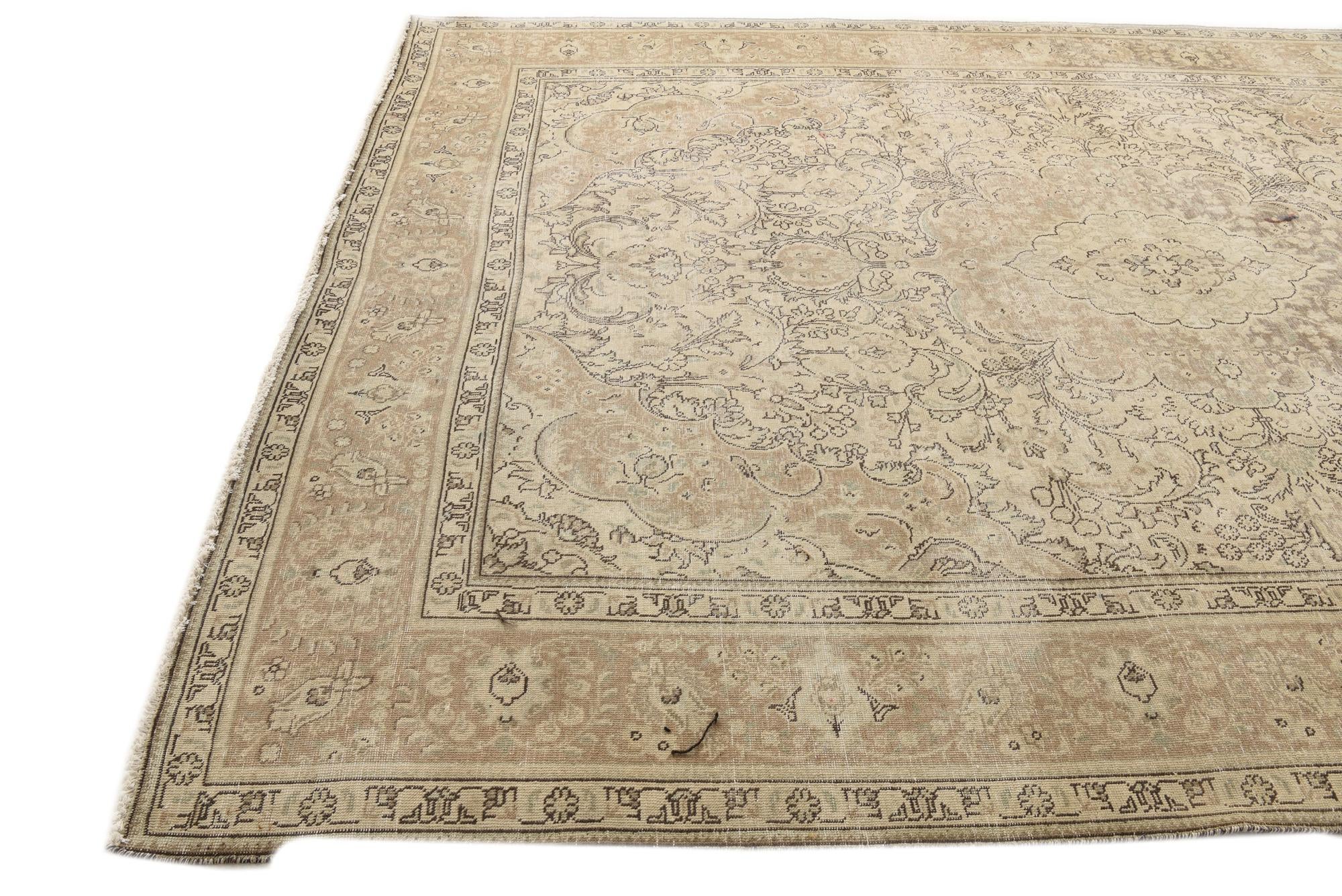 8' x 11' 2 Hand Knotted Ultra Vintage Persian Wool Rug