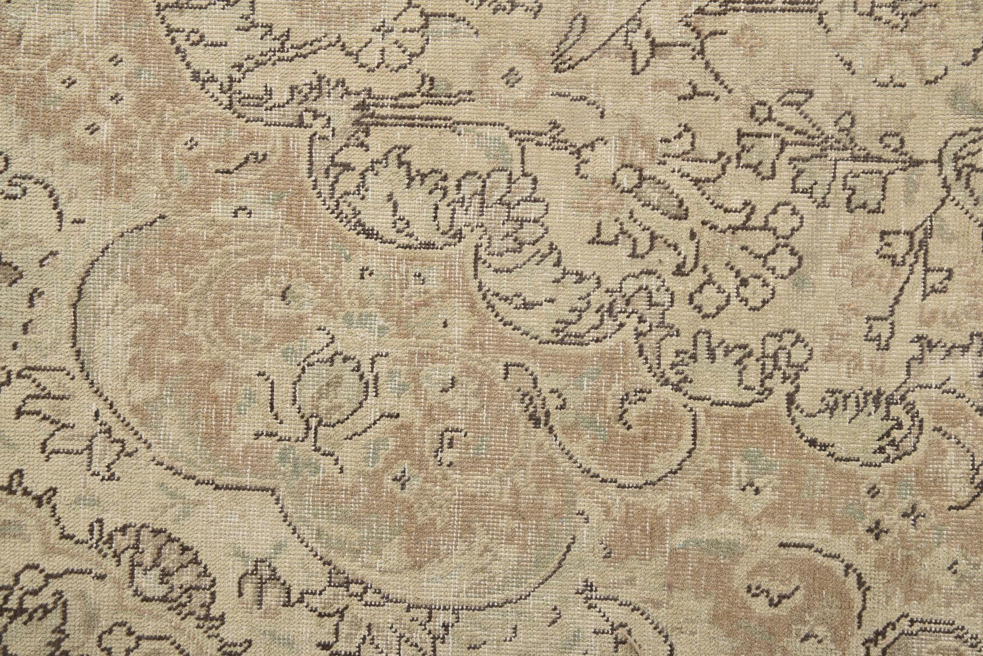 8' x 11' 2 Hand Knotted Ultra Vintage Persian Wool Rug