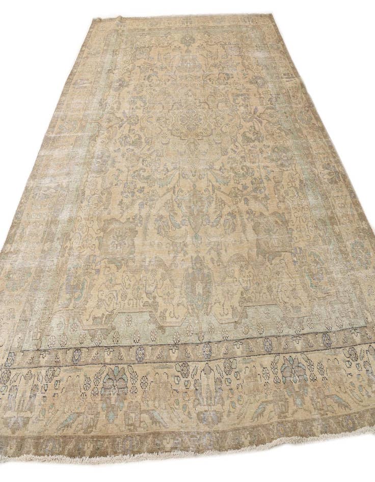 Detail image of 10' x 12' 6  Hand Knotted Ultra Vintage Persian Wool Rug