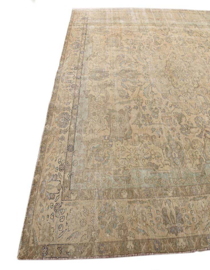 Detail image of 10' x 12' 6  Hand Knotted Ultra Vintage Persian Wool Rug