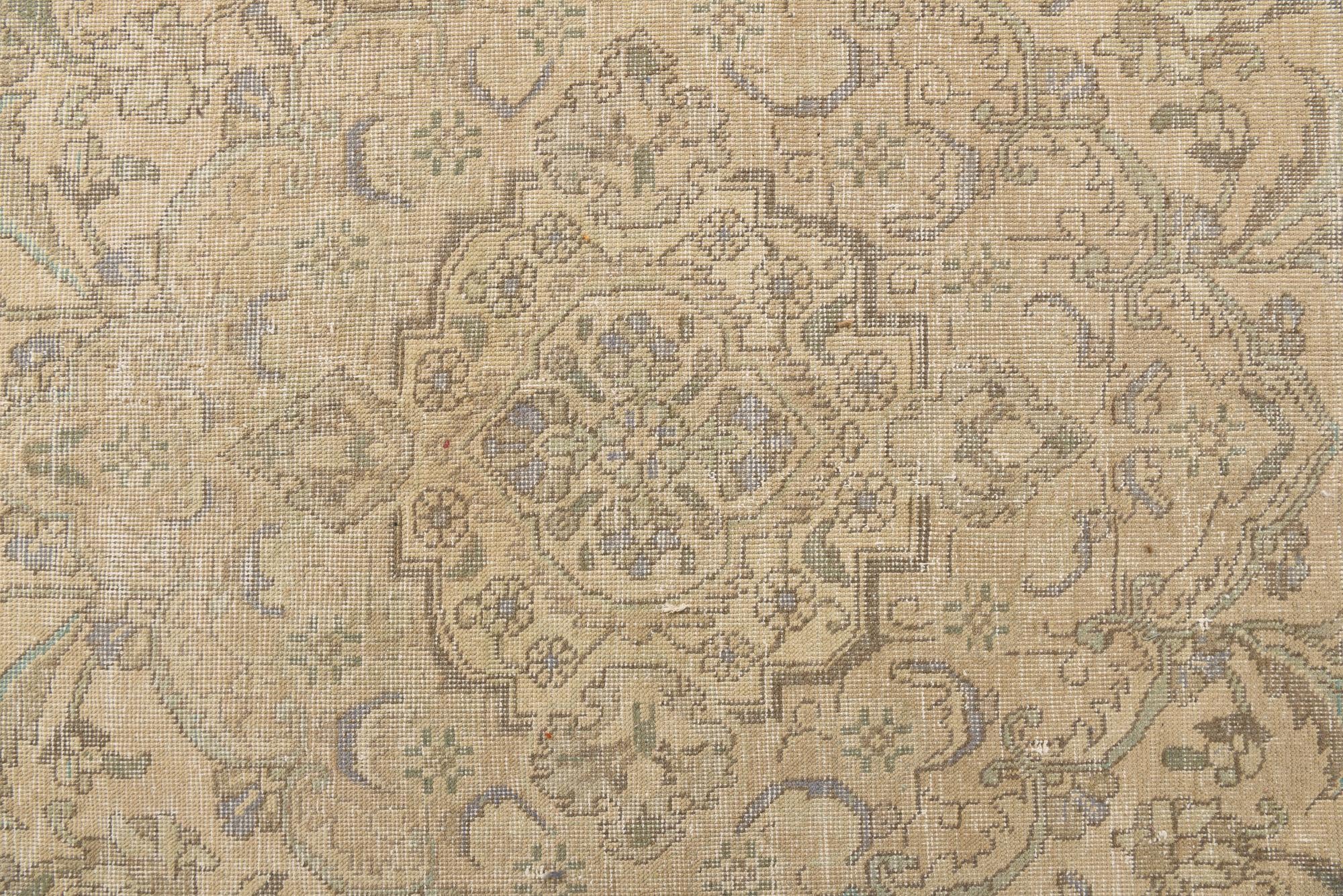 10' x 12' 6 Hand Knotted Ultra Vintage Persian Wool Rug