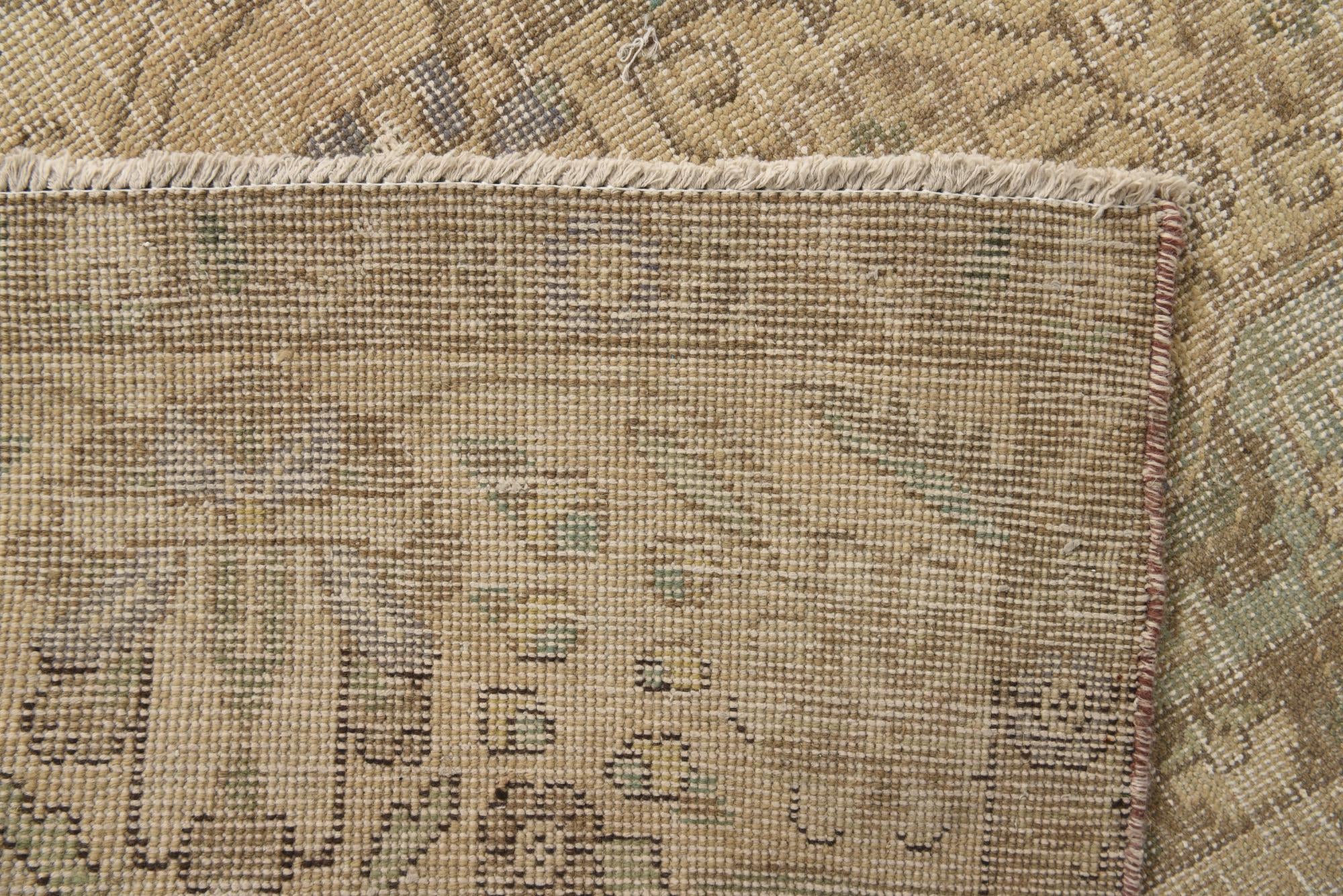 10' x 12' 6 Hand Knotted Ultra Vintage Persian Wool Rug
