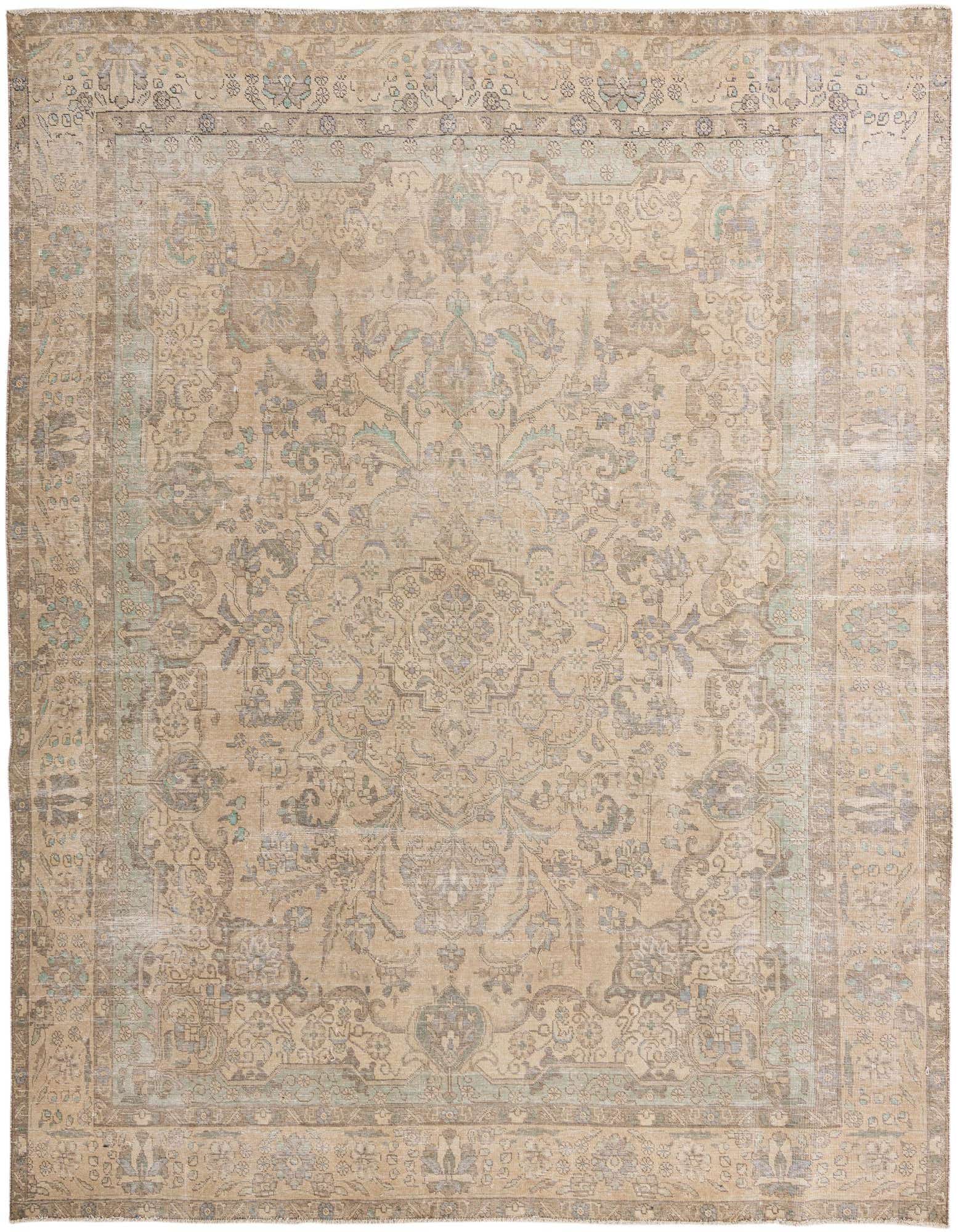 Primary image 10' x 12' 6  Hand Knotted Ultra Vintage Persian Wool Rug