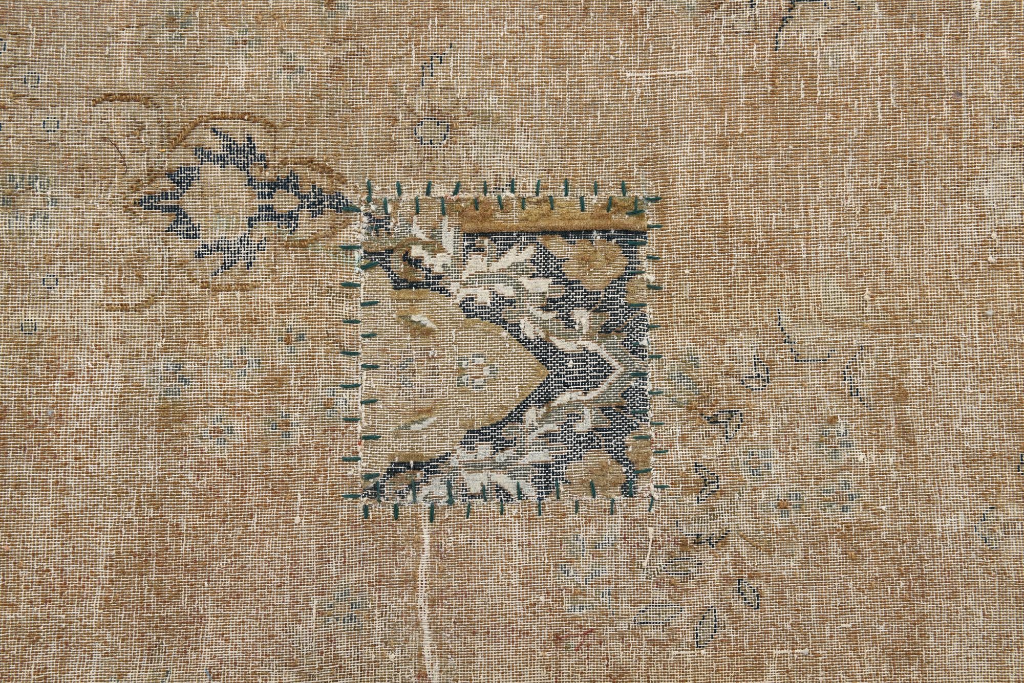 10' x 13' Hand Knotted Ultra Vintage Persian Wool Rug