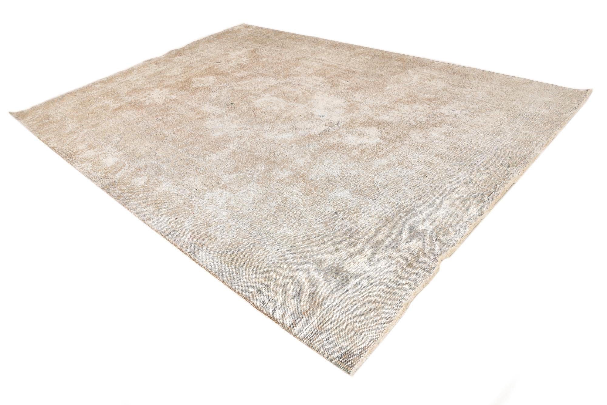 9' 2 x 12' 9 Hand Knotted Ultra Vintage Persian Wool Rug