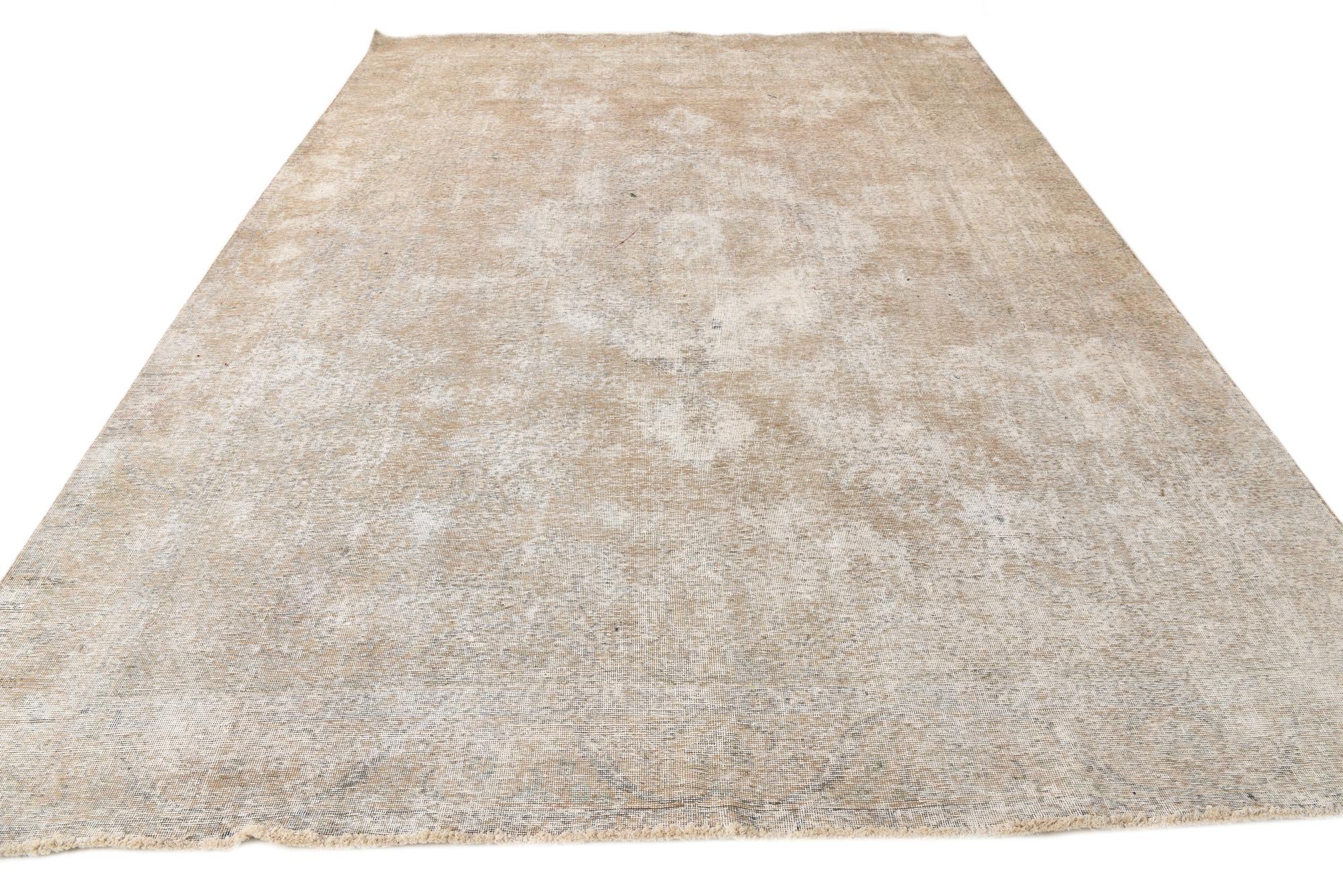 9' 2 x 12' 9 Hand Knotted Ultra Vintage Persian Wool Rug