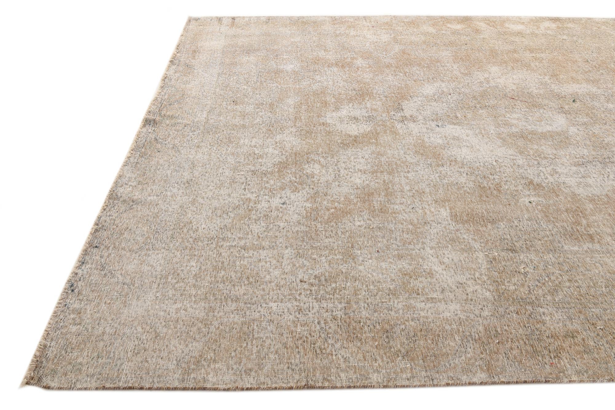 9' 2 x 12' 9 Hand Knotted Ultra Vintage Persian Wool Rug