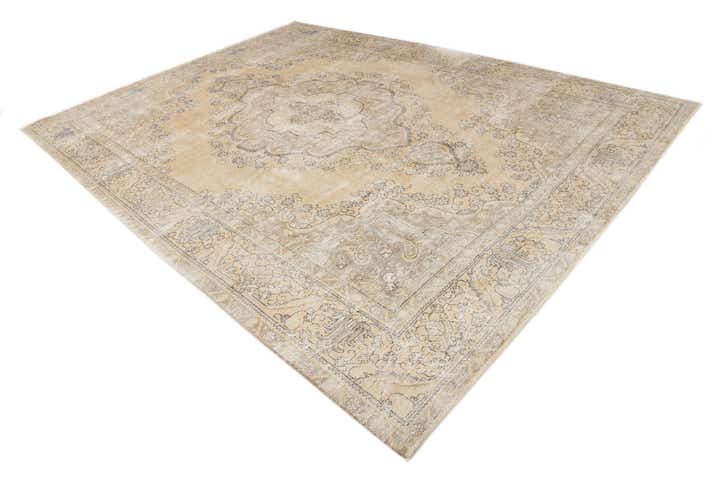 9' 7 x 12' 10 Hand Knotted Ultra Vintage Persian Wool Rug
