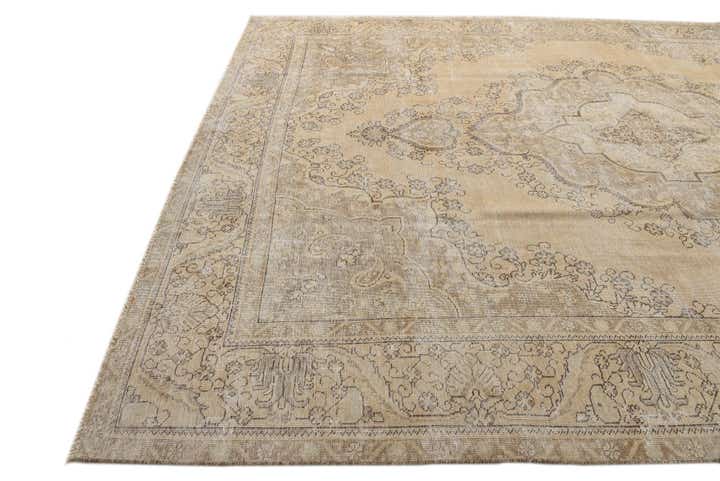 9' 7 x 12' 10 Hand Knotted Ultra Vintage Persian Wool Rug