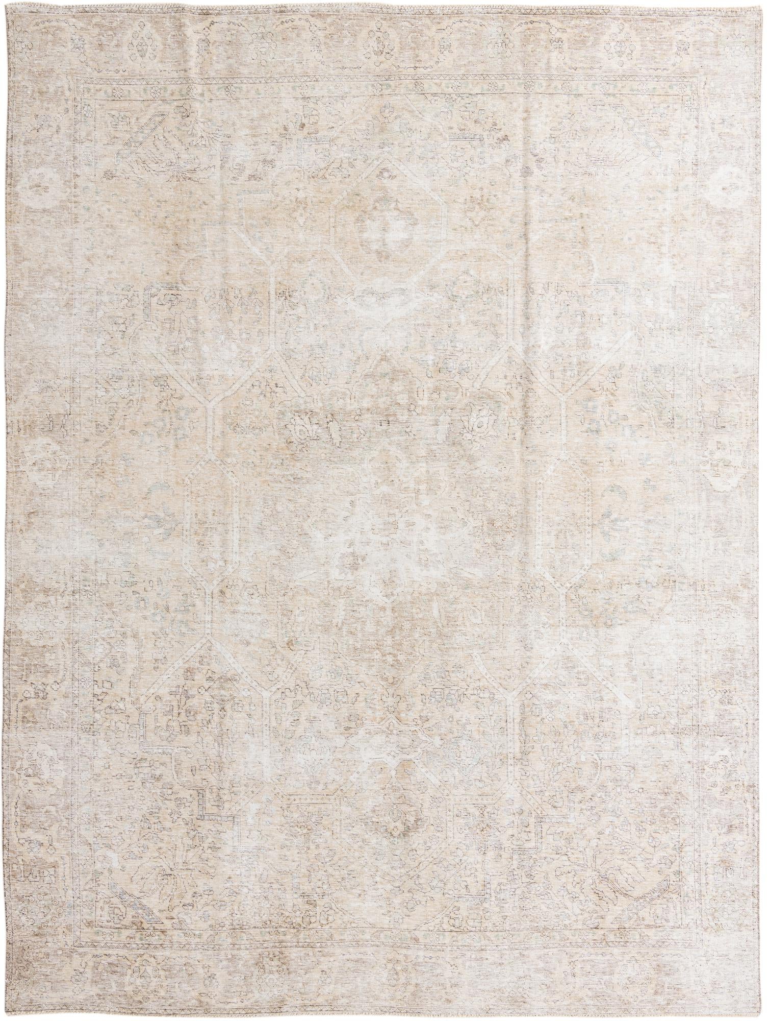9' 2 x 12' 4 Hand Knotted Ultra Vintage Persian Wool Rug