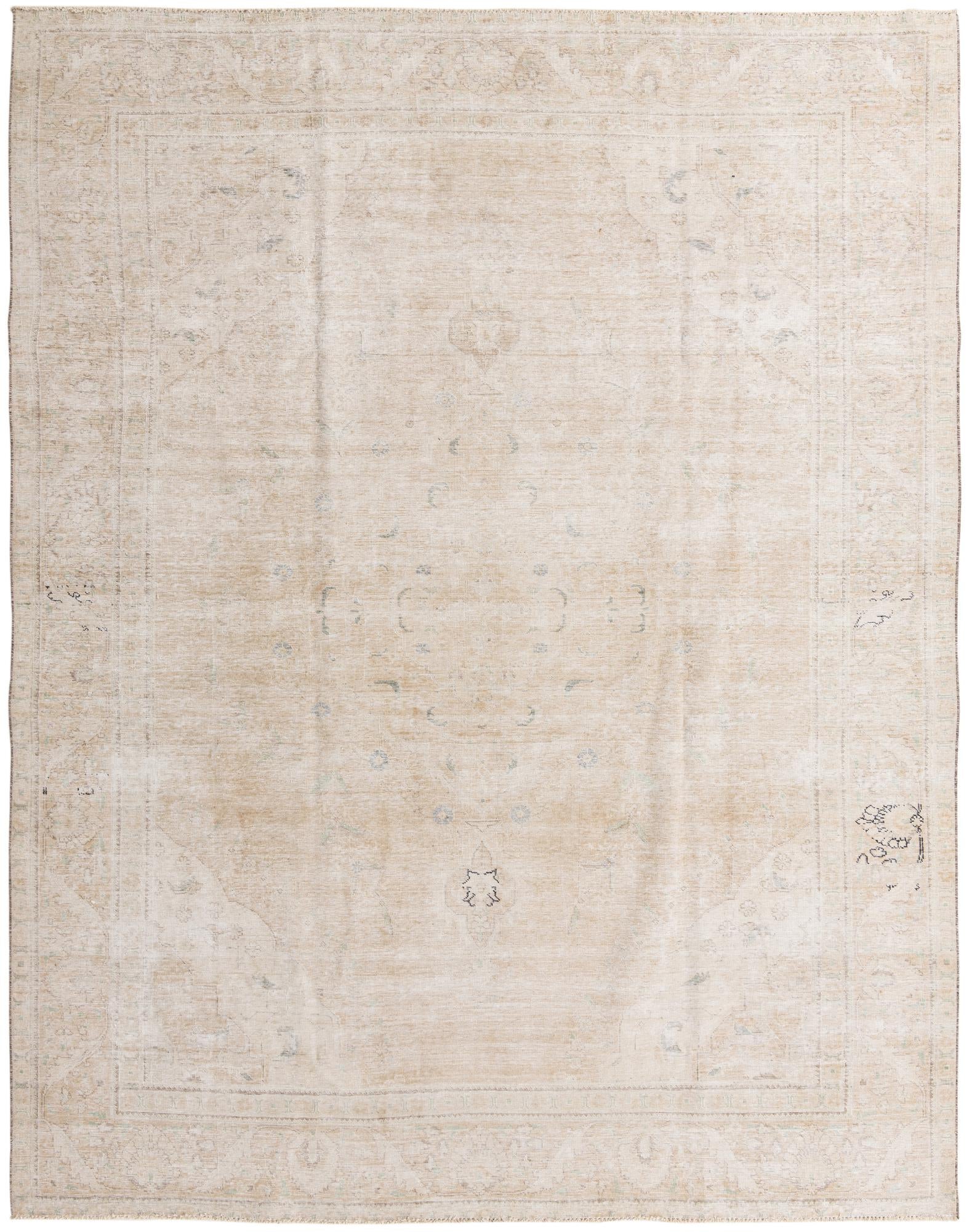 9' 7 x 12' 3 Hand Knotted Ultra Vintage Persian Wool Rug