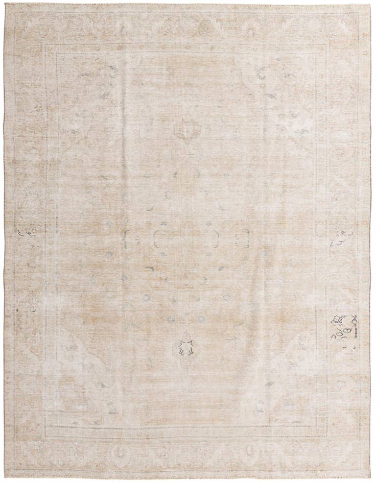 Detail image of 9' 7 x 12' 3 Hand Knotted Ultra Vintage Persian Wool Rug