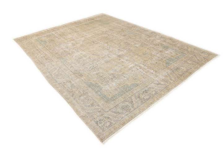9' 4 x 12' 7 Hand Knotted Ultra Vintage Persian Wool Rug