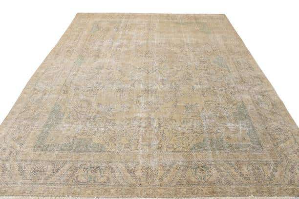 9' 4 x 12' 7 Hand Knotted Ultra Vintage Persian Wool Rug