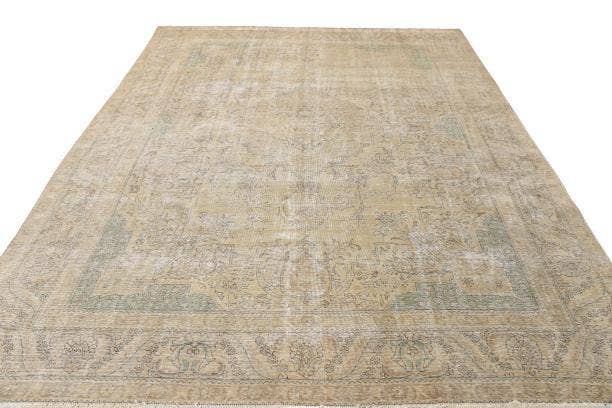 Detail image of 9' 4 x 12' 7 Hand Knotted Ultra Vintage Persian Wool Rug