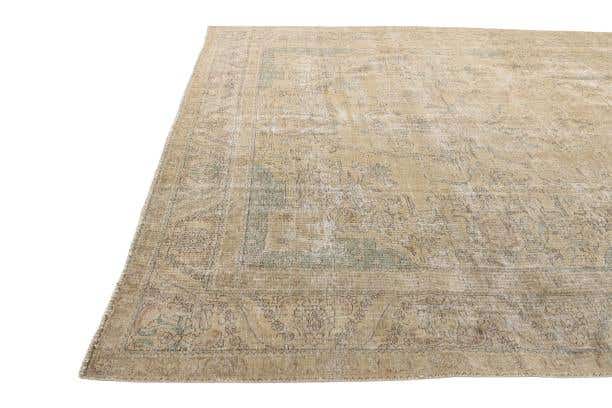 9' 4 x 12' 7 Hand Knotted Ultra Vintage Persian Wool Rug