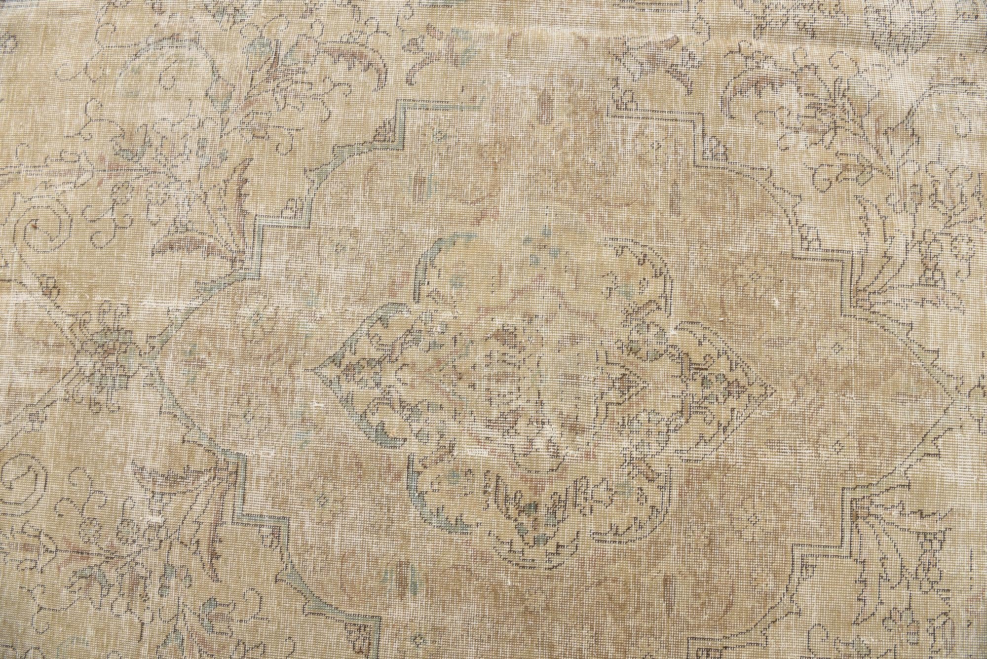 9' 4 x 12' 7 Hand Knotted Ultra Vintage Persian Wool Rug