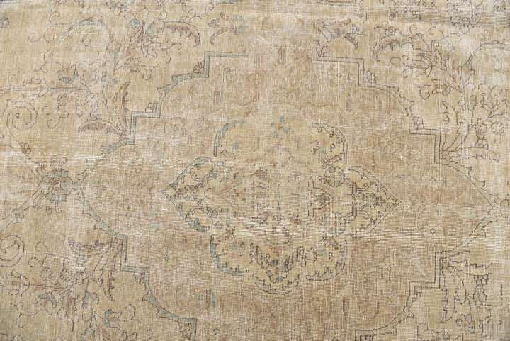 9' 4 x 12' 7 Hand Knotted Ultra Vintage Persian Wool Rug