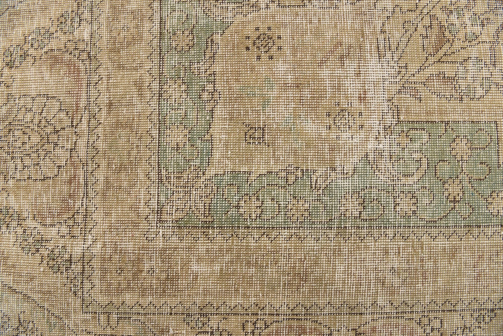 9' 4 x 12' 7 Hand Knotted Ultra Vintage Persian Wool Rug