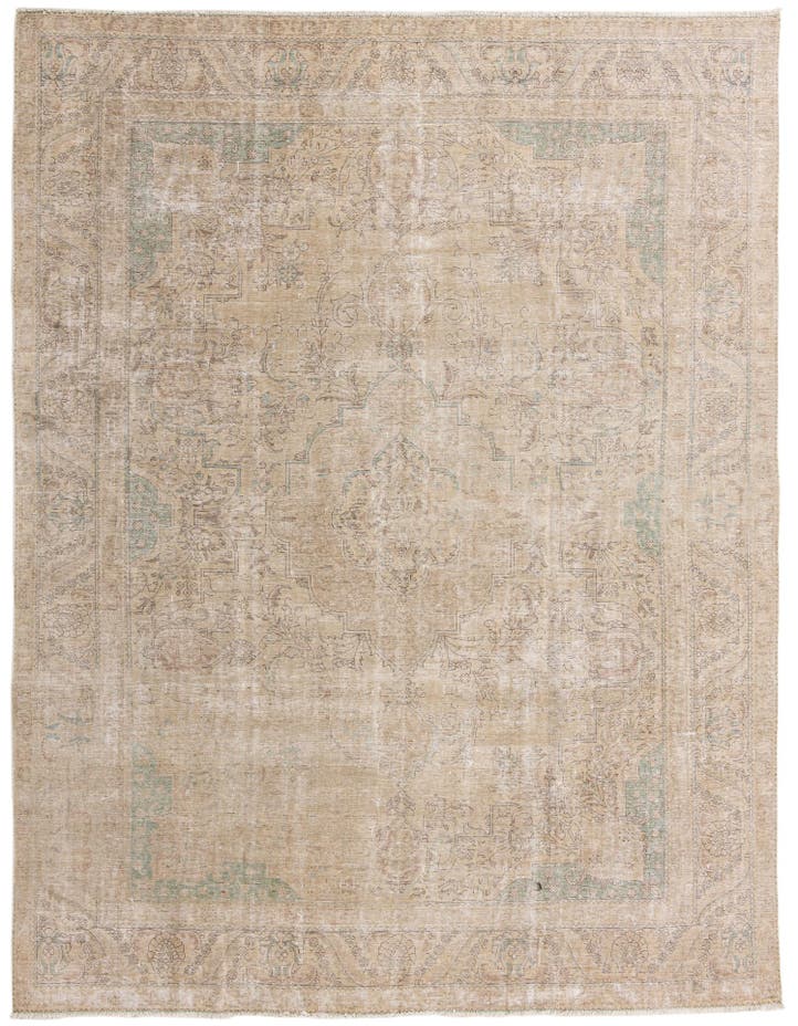  9' 4 x 12' 7  Hand Knotted Ultra Vintage Persian W...
