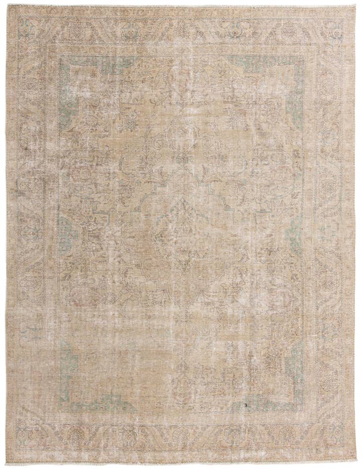 Detail image of 9' 4 x 12' 7 Hand Knotted Ultra Vintage Persian Wool Rug