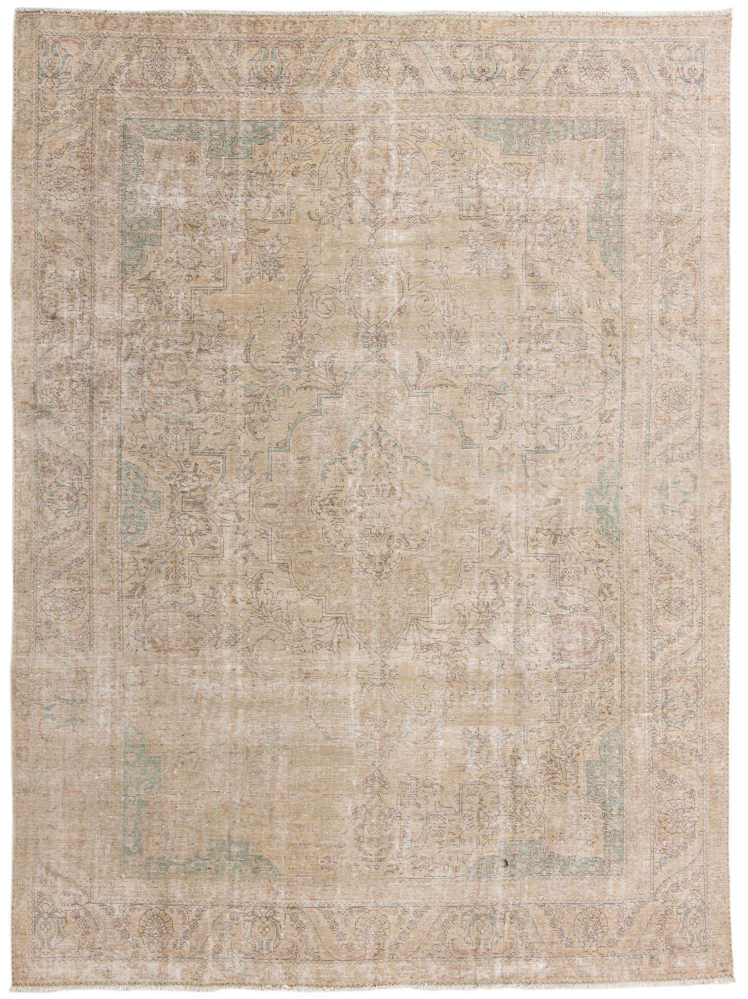 9' 4 x 12' 7 Hand Knotted Ultra Vintage Persian Wool Rug