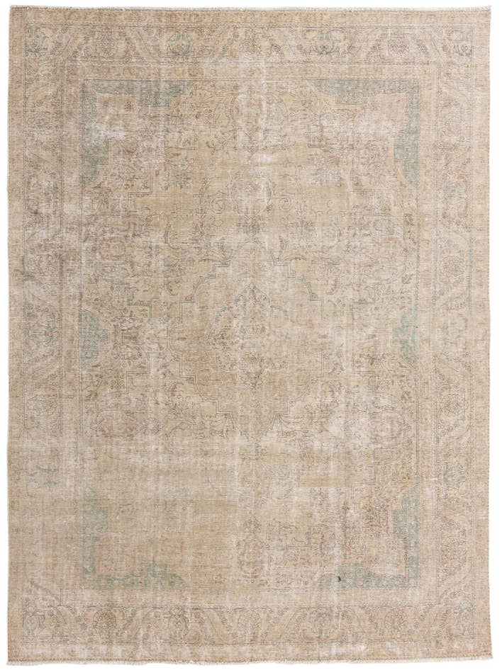 Detail image of 9' 4 x 12' 7 Hand Knotted Ultra Vintage Persian Wool Rug