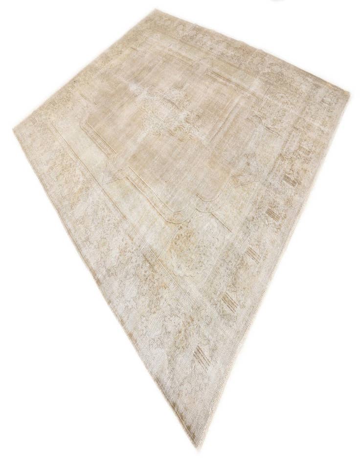 Detail image of 9' 3 x 10' 5  Hand Knotted Ultra Vintage Persian Wool Rug