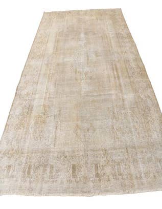 Detail image of 9' 3 x 10' 5  Hand Knotted Ultra Vintage Persian Wool Rug