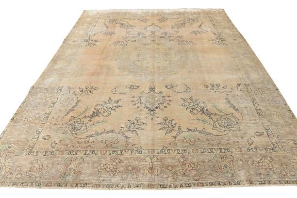 9' 6 x 12' 6 Hand Knotted Ultra Vintage Persian Wool Rug