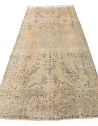 Detail image of 9' 6 x 12' 6  Hand Knotted Ultra Vintage Persian Wool Rug